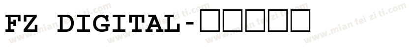 FZ DIGITAL字体转换